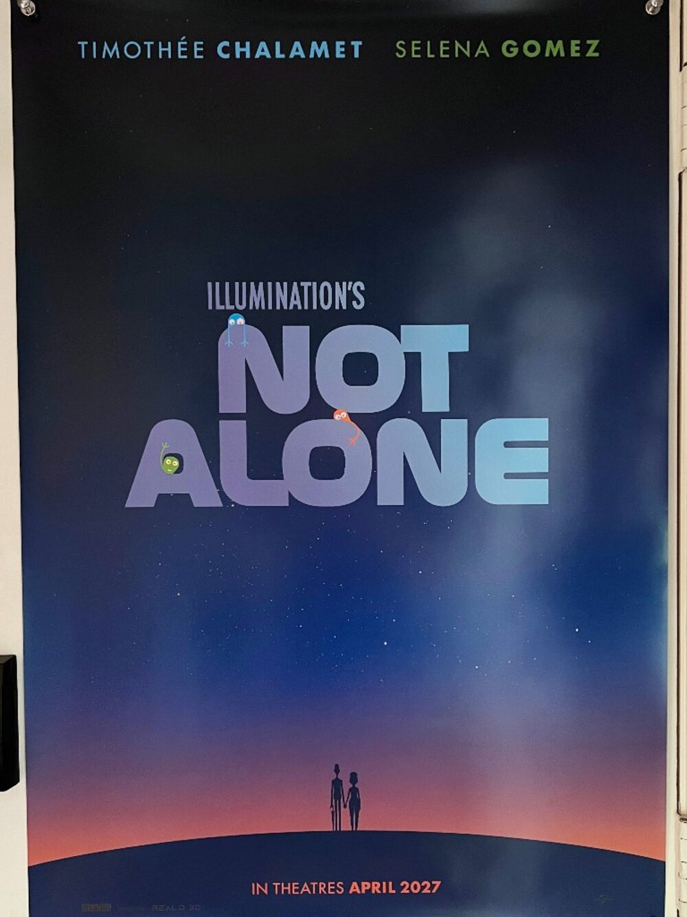 NOT ALONE (2027) ORIGINAL DOUBLE SIDED ADVANCE MOVIE POSTER